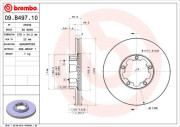 09.B497.10 Brzdový kotouč PRIME LINE BREMBO