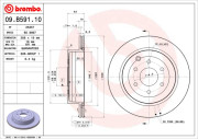 09.B591.10 Brzdový kotouč PRIME LINE BREMBO