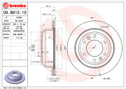 09.B612.10 Brzdový kotouč PRIME LINE BREMBO