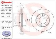 09.B613.10 Brzdový kotouč PRIME LINE BREMBO