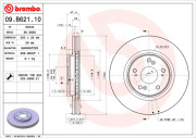 09.B621.10 Brzdový kotouč BREMBO