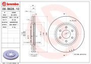 09.B628.10 Brzdový kotouč PRIME LINE BREMBO