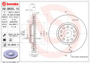 09.B635.10 Brzdový kotouč PRIME LINE BREMBO