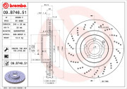 09.B746.51 Brzdový kotouč COATED DISC LINE BREMBO