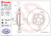 09.B822.10 Brzdový kotouč PRIME LINE BREMBO