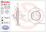 09.B975.10 Brzdový kotouč PRIME LINE BREMBO