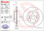 09.C047.11 Brzdový kotouč COATED DISC LINE BREMBO