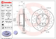 09.C114.1X Brzdový kotouč BEARING DISC LINE BREMBO