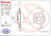 09.C138.10 Brzdový kotouč PRIME LINE BREMBO