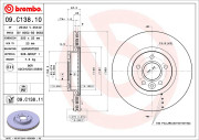 09.C138.11 Brzdový kotouč COATED DISC LINE BREMBO