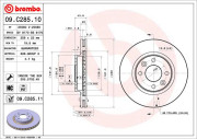 09.C285.11 Brzdový kotouč COATED DISC LINE BREMBO