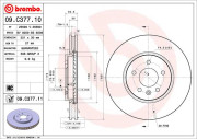 09.C377.11 Brzdový kotouč COATED DISC LINE BREMBO