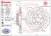 09.C400.13 Brzdový kotouč BREMBO NAO LINE BREMBO