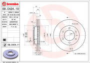 09.C424.11 Brzdový kotouč COATED DISC LINE BREMBO