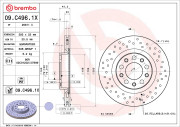 09.C496.1X Brzdový kotouč BEARING DISC LINE BREMBO