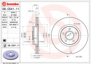 09.C541.11 Brzdový kotouč COATED DISC LINE BREMBO