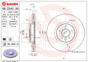 09.C542.21 Brzdový kotouč COATED DISC LINE BREMBO