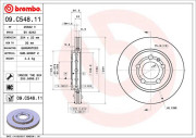 09.C548.11 Brzdový kotouč COATED DISC LINE BREMBO