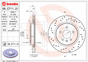 09.C711.21 Brzdový kotouč COATED DISC LINE BREMBO