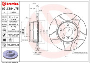 09.C894.75 Brzdový kotouč BREMBO MAX LINE BREMBO