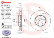 09.C990.21 Brzdový kotouč COATED DISC LINE BREMBO