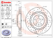 09.D174.33 Brzdový kotouč CO-CAST DISCS LINE BREMBO