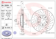 09.D209.1X Brzdový kotouč BEARING DISC LINE BREMBO