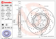 09.D482.33 Brzdový kotouč CO-CAST DISCS LINE BREMBO