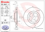 09.D507.11 Brzdový kotouč COATED DISC LINE BREMBO