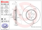 09.D550.23 Brzdový kotouč HIGH PERFORMANCE SPORT KIT LINE BREMBO