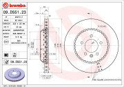09.D551.23 Brzdový kotouč HIGH PERFORMANCE SPORT KIT LINE BREMBO