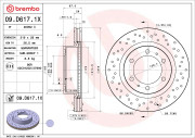 09.D617.1X Brzdový kotouč BEARING DISC LINE BREMBO