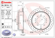 09.D618.1X Brzdový kotouč BEARING DISC LINE BREMBO