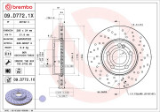 09.D772.1X Brzdový kotouč BEARING DISC LINE BREMBO