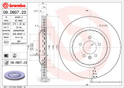 09.D807.23 Brzdový kotouč HIGH PERFORMANCE SPORT KIT LINE BREMBO