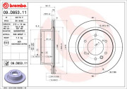 09.D853.11 Brzdový kotouč COATED DISC LINE BREMBO