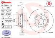 09.D904.13 Brzdový kotouč BREMBO NAO LINE BREMBO