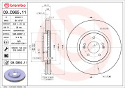 09.D965.11 BREMBO brzdový kotúč 09.D965.11 BREMBO