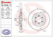 09.E538.10 BREMBO brzdový kotúč 09.E538.10 BREMBO