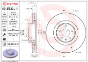 09.E833.11 Brzdový kotouč COATED DISC LINE BREMBO