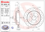 09.N235.2X Brzdový kotouč BEARING DISC LINE BREMBO