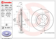 09.N264.11 Brzdový kotouč COATED DISC LINE BREMBO