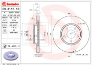 09.A113.11 Brzdový kotouč COATED DISC LINE BREMBO