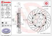 09.A187.13 Brzdový kotouč TWO-PIECE FLOATING DISCS LINE BREMBO