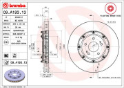 09.A193.13 Brzdový kotouč TWO-PIECE FLOATING DISCS LINE BREMBO