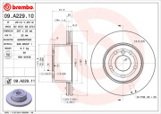 09.A229.11 Brzdový kotouč COATED DISC LINE BREMBO