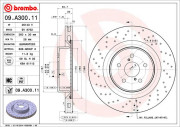 09.A300.11 BREMBO brzdový kotúč 09.A300.11 BREMBO