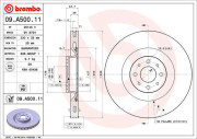 09.A500.11 BREMBO brzdový kotúč 09.A500.11 BREMBO