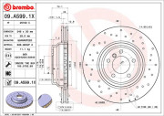 09.A599.1X Brzdový kotouč BREMBO XTRA LINE BREMBO