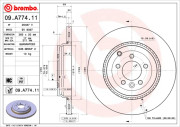 09.A774.11 Brzdový kotouč COATED DISC LINE BREMBO